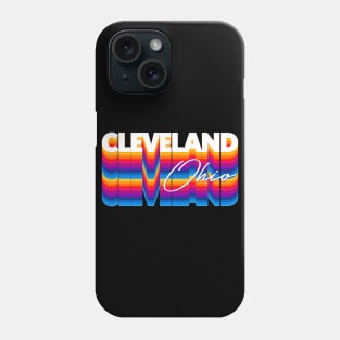 Cleveland Ohio // Retro Typography Design Phone Case