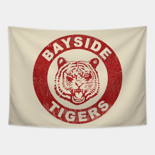 Bayside Tigers Worn Tapestry by Alema Art