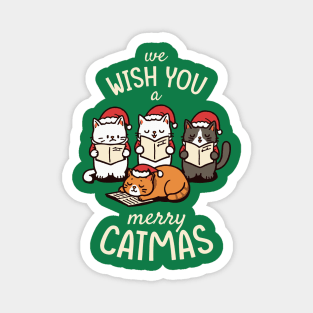 Caroling Cats - We Wish You a Merry Catmas Magnet