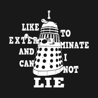 Funny Alien Villain Exterminate Meme 90's Retro Meme T-Shirt