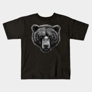 American Black Bear with Cubs Kids T-Shirt