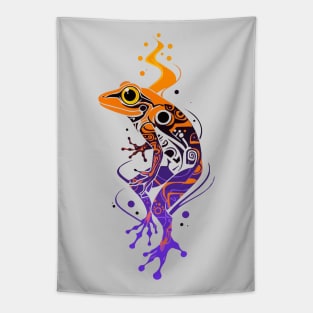 A frog spirit watercolor Tapestry
