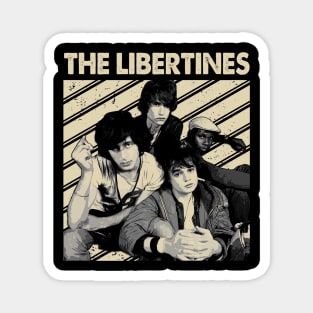 Libertine Rebellion Vintage Rock Tribute Tee Magnet