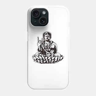 rock and roll buddha Phone Case