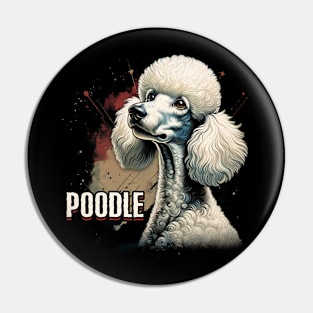 Poodle Pomp Canine Charm, Tee Trendsetter Extravaganza Pin