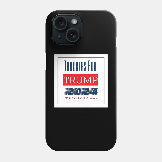 Truckers For Trump 2024 Phone Case by in Image