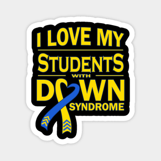 I Love My Students with Down Syndrome Magnet