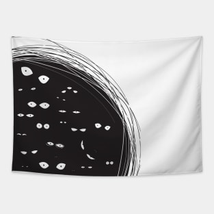 Funny design for scary eyes Tapestry