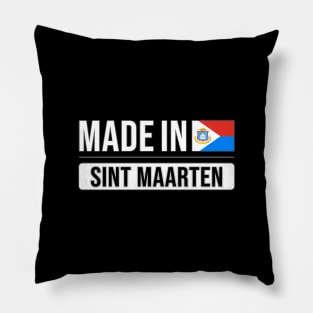 Made In Sint Maarten - Gift for Sint Maartener With Roots From Sint Maarten Pillow