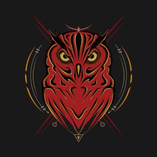 owl bird with sacred symbol T-Shirt