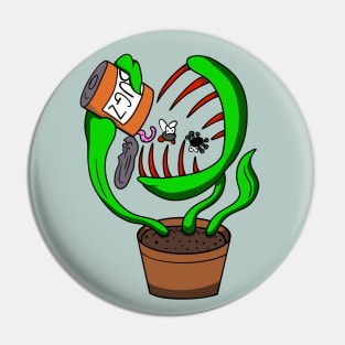 Venus Flytrap Feeding Its Hungry Mouth Pin