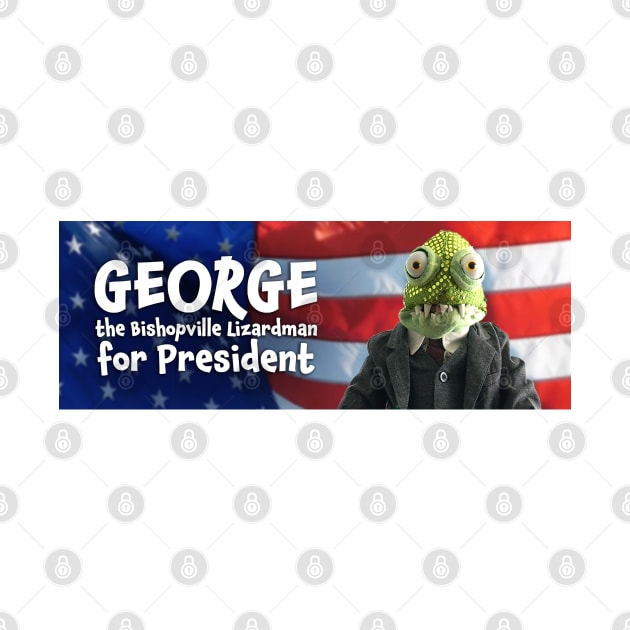 George the Bishopville Lizardman for President by CreepyAcres