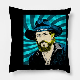 Pop Art Style Men Hat Country Pillow