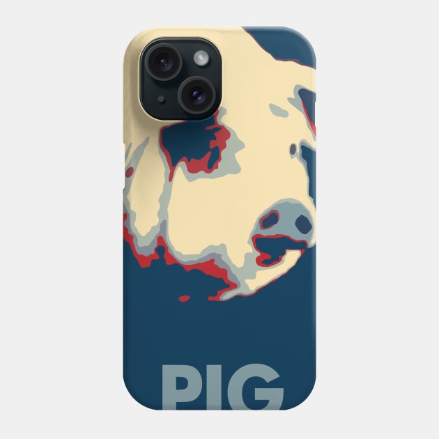 Pig Phone Case by ThreadChef