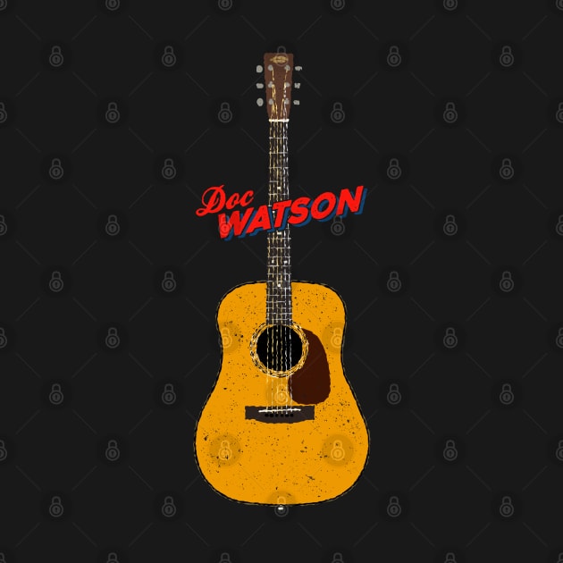 Doc Watson Martin D-18 Acoustic Guitar by Daniel Cash Guitar