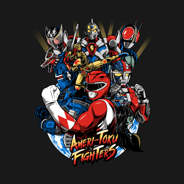 Disover Ameri-Toku Fighters - Tokusatsu - T-Shirt