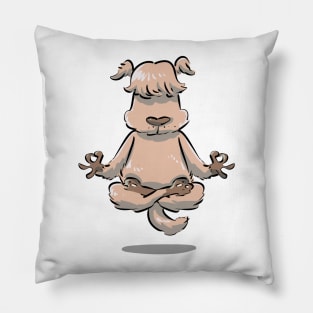 Yoga Spiritual Dog Pet Owners Pillow