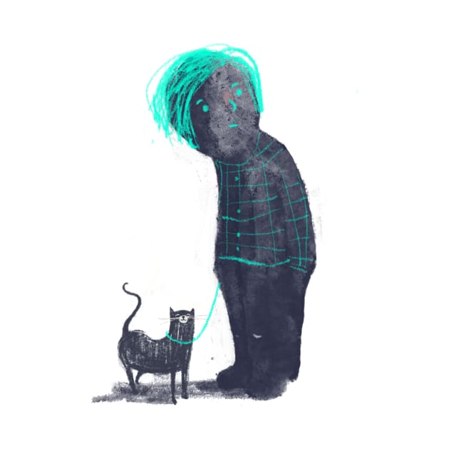 Walking the cat by Kristof