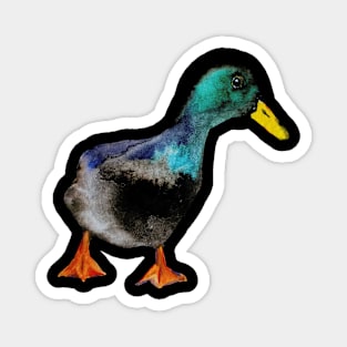 Watercolor duck Magnet