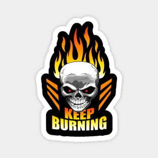 The Burning Skull, Keep Burning - Burning Man Magnet