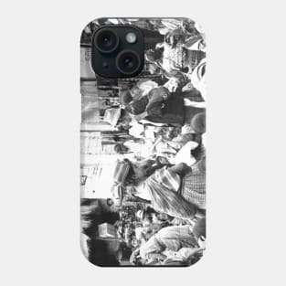 Sololá market Guatemala vintage photo Phone Case