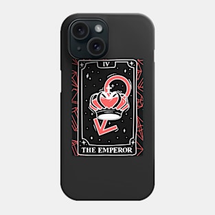 The Emperor Tarot Card and Crystals Graphic Phone Case