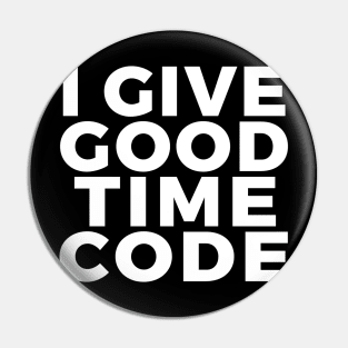 Good Time Code Pin