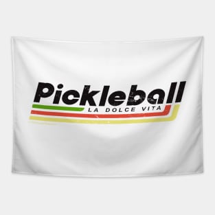 80's Vintage Pickleball T-Shirt - La Dolce Vita! Tapestry