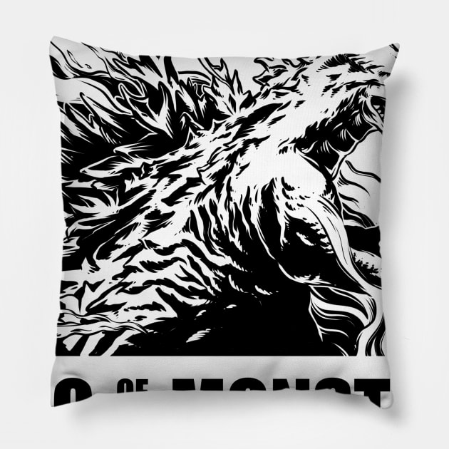 Godzilla Pillow by dezeight