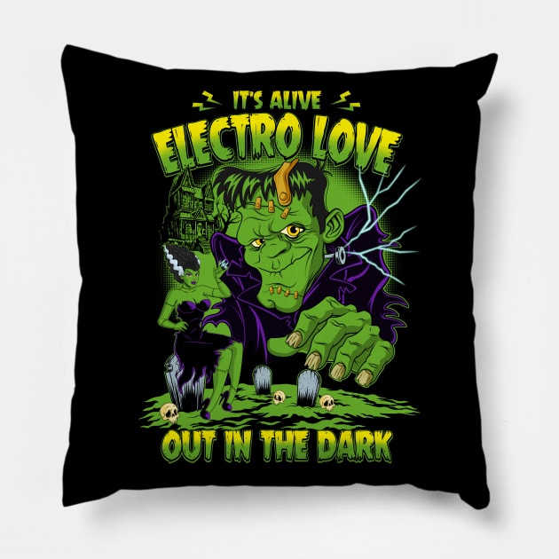 Electro Love Pillow by BlackMorelli