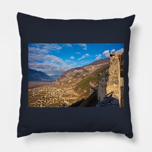 View from Beseno Castle in Trentino, Italy Pillow