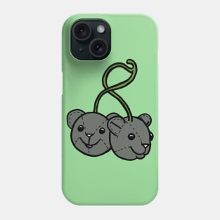 Stuffed Animal Mouse Heads Cherries Phone Case