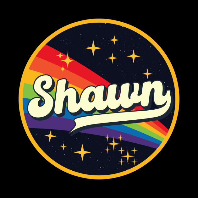 Shawn // Rainbow In Space Vintage Style by LMW Art