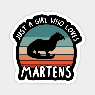 Girl marten love cute animal gift idea Magnet