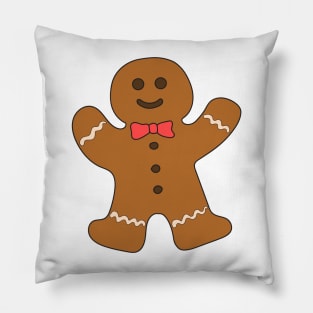 Gingerbread man. Cartoon drawing. Pillow