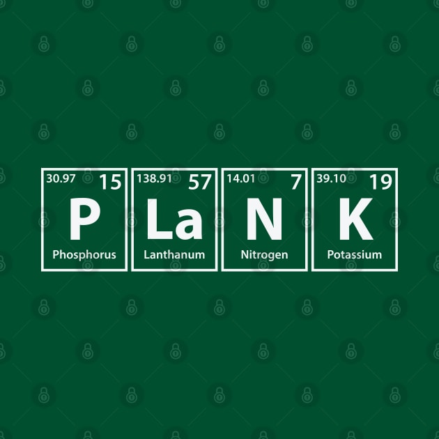 Plank (P-La-N-K) Periodic Elements Spelling by cerebrands