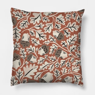 Acorns Fall Autumn Oak Leaves Pillow