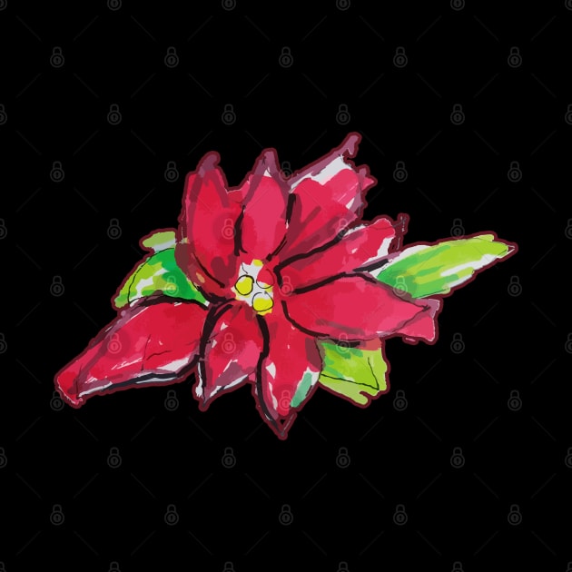 Christmas Eve Flower by Joselo Rocha Art