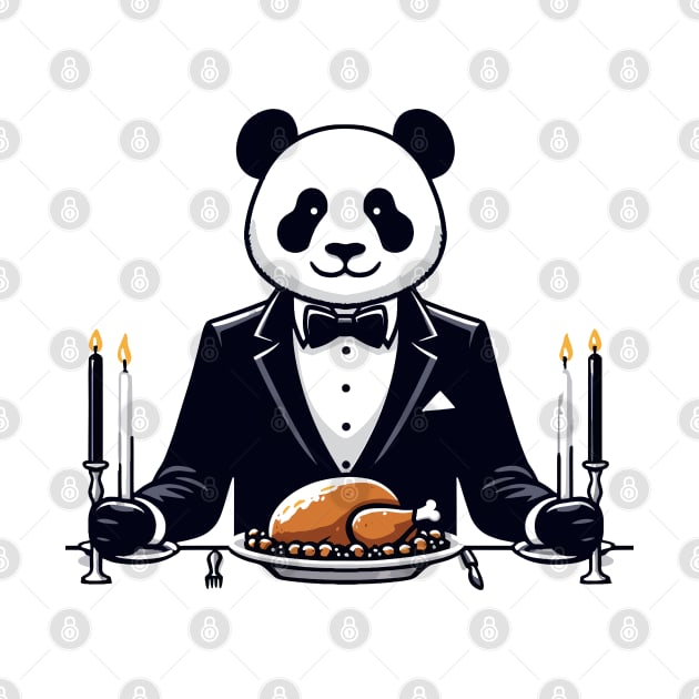 Happy Thanksgiving Giant Panda by Graceful Designs