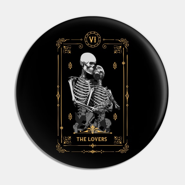 The Lovers VI Tarot Card Pin by Grandeduc