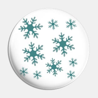 Beautiful Snowflake Winter Snow Pattern Pin