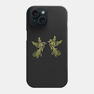 Love Everybirdy Golder Birds Pattern Phone Case