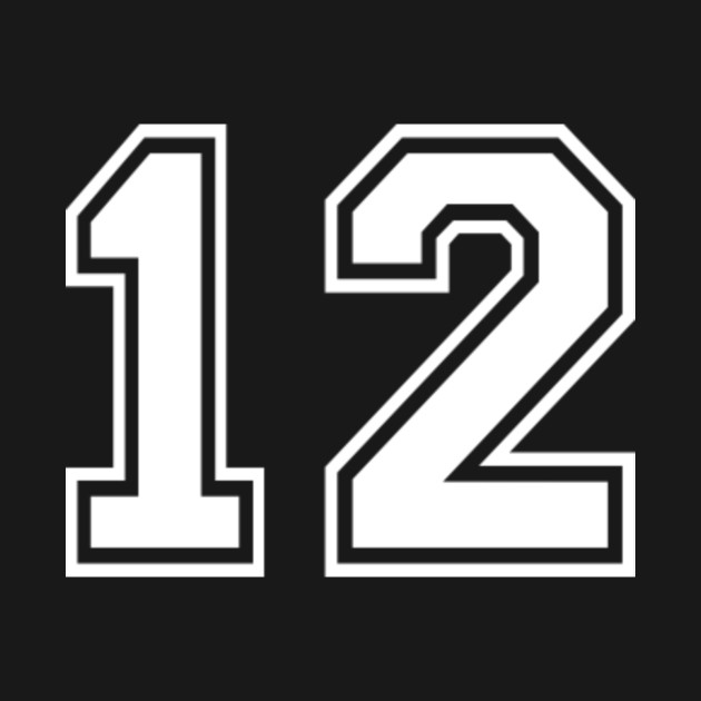 Number 12 Twelve Back - Number 12 - Tank Top | TeePublic