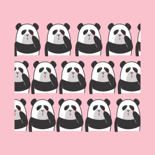 Seamless Pattern pandas T-Shirt