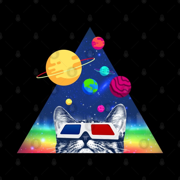 Planetary 3D Cat by clingcling