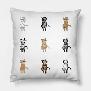 Cute Animals Sticker Pack Kitty Cat and Kittens Pillow