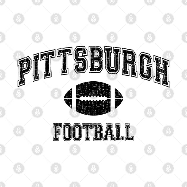 Disover Pittsburgh Football - distressed, American Football Sport Design - Pittsburgh Football - T-Shirt