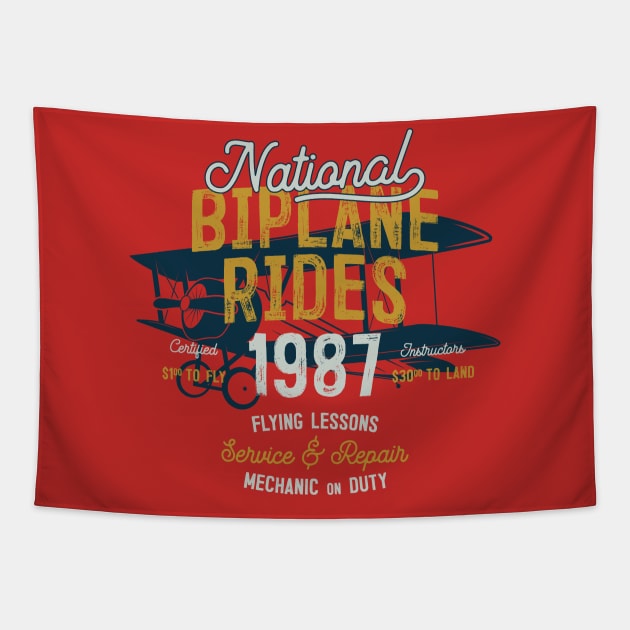 National Biplane Rides Tapestry by CB Creative Images