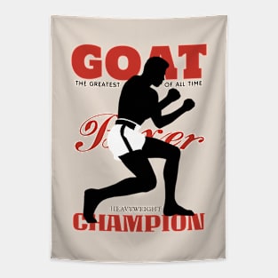 Vintage Heavyweight Champion Boxer Tapestry