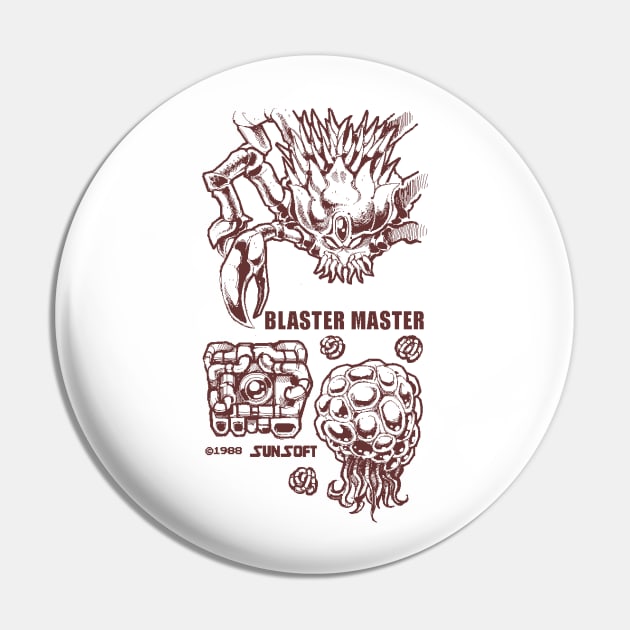 Blaster Master Sketch Pin by dposhirts